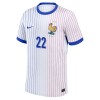 Camiseta de fútbol Francia T. Hernandez 22 Segunda Equipación Euro 2024 - Hombre